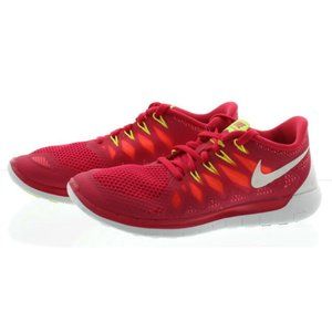 NIKE FREE 5.0 Lightweight Red White Running Shoe EUC sz 9
